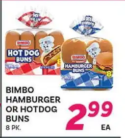 El Paso Grande BIMBO HAMBURGER OR HOTDOG BUNS offer