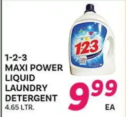 El Paso Grande 1-2-3 MAXI POWER LIQUID LAUNDRY DETERGENT offer