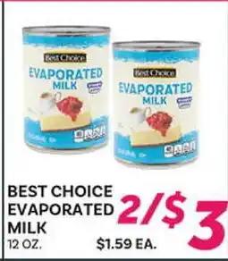 El Paso Grande BEST CHOICE EVAPORATED MILK offer