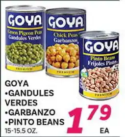 El Paso Grande GOYA •GANDULES VERDES •GARBANZO •PINTO BEANS offer