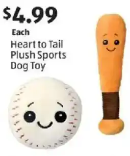 Aldi Heart to Tail Plush Sports Dog Toy offer