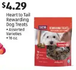 Aldi Heart to Tail Rewarding Dog Treats offer
