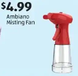 Aldi Ambiano Misting Fan offer