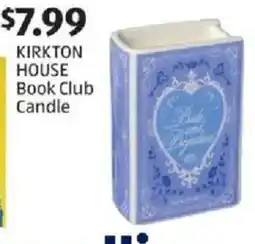 Aldi KIRKTON HOUSE Book Club Candle offer