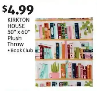 Aldi KIRKTON HOUSE Plush Throw offer