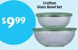 Aldi Crofton Glass Bowl Set offer