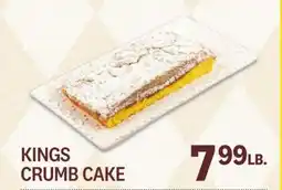 Kings Food Markets KINGS CRUMB CAKE offer
