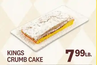 Kings Food Markets KINGS CRUMB CAKE offer