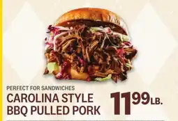 Kings Food Markets CAROLINA STYLE BBQ PULLED PORK offer