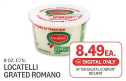 Kings Food Markets LOCATELLI GRATED ROMANO offer
