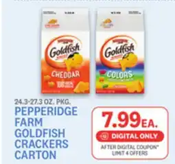 Kings Food Markets PEPPERIDGE FARM GOLDFISH CRACKERS CARTON offer