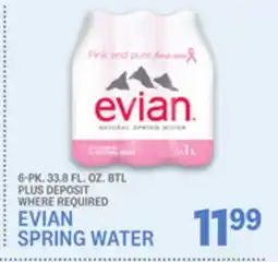 Kings Food Markets EVIAN SPRING WATER offer