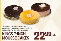 Kings Food Markets KINGS 7-INCH MOUSSE CAKES offer