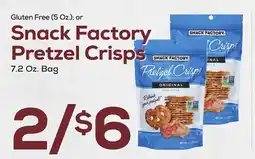 DeCicco & Sons Snack Factory Pretzel Crisps offer