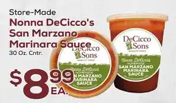 DeCicco & Sons Store-Made Nonna DeCicco's San Marzano Marinara Sauce offer