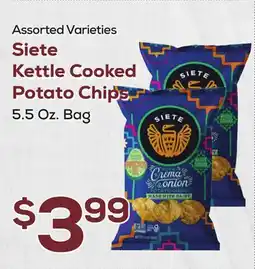 DeCicco & Sons Siete Kettle Cooked Potato Chips offer