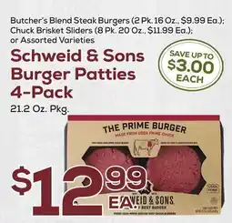 DeCicco & Sons Schweid & Sons Burger Patties 4-Pack offer