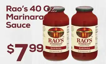 DeCicco & Sons Rao's 40 Oz. Marinara Sauce offer