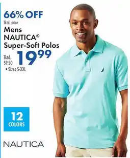 Boscov's Mens NAUTICA Super-Soft Polos offer