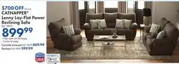 Boscov's CATNAPPER Lenny Lay-Flat Power Reclining Sofa offer