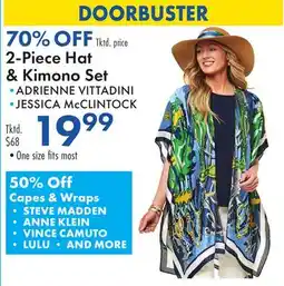 Boscov's 2-Piece Hat & Kimono Set offer