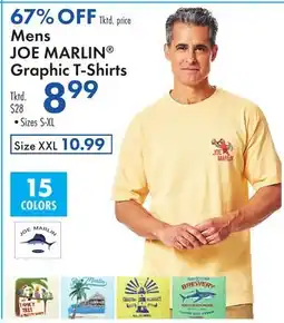 Boscov's Mens JOE MARLIN Graphic T-Shirts offer
