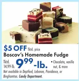 Boscov's Boscov's Homemade Fudge offer
