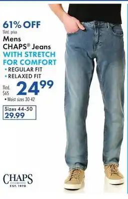 Boscov's Mens CHAPS Jeans WITH STRETCH FOR COMFORT offer