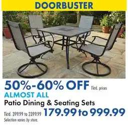 Boscov's Patio Dining & Seating Sets offer