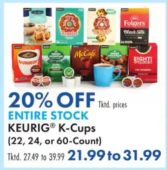 Boscov's KEURIG K-Cups offer