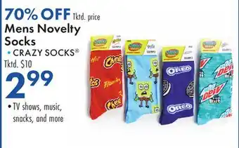 Boscov's Mens Novelty Socks offer