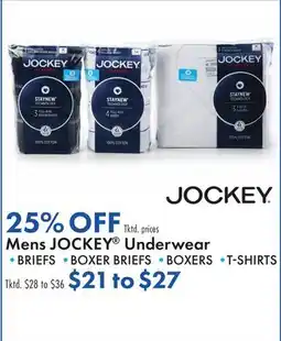 Boscov's Mens Jockey Underwear offer
