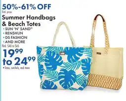 Boscov's Summer Handbags & Beach Totes offer