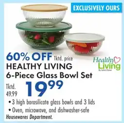 Boscov's HEALTHY LIVING 6-Piece Glass Bowl Set offer