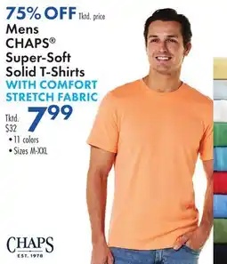 Boscov's Mens CHAPS Super-Soft Solid T-Shirts offer