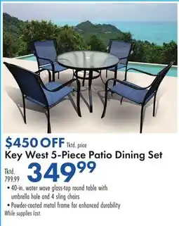Boscov's Key West 5-Piece Patio Dining Set offer