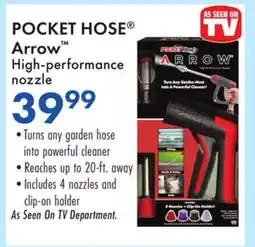 Boscov's POCKET HOSE Arrow High-performance nozzle offer