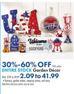 Boscov's Garden Décor offer