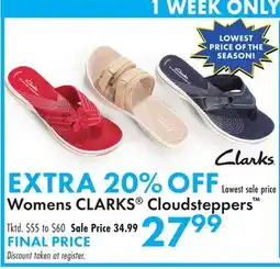 Boscov's Women's CLARKS Cloudsteppers offer