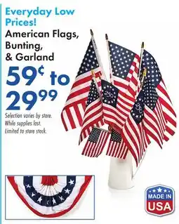 Boscov's American Flags, Bunting, & Garland offer
