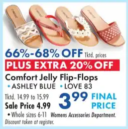 Boscov's Comfort Jelly Flip-Flops offer