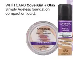 CVS CoverGirl + Olay Simply Ageless foundation compact or liquid offer