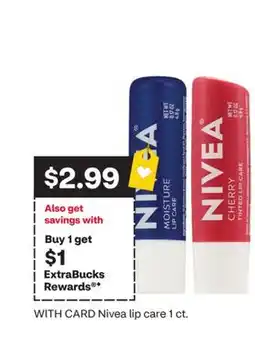 CVS Nivea lip care 1 ct offer