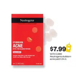 CVS Neutrogena stubborn acne patch 24 ct offer