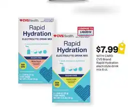 CVS CVS Brand Rapid Hydration electrolyte drink mix 6 ct offer