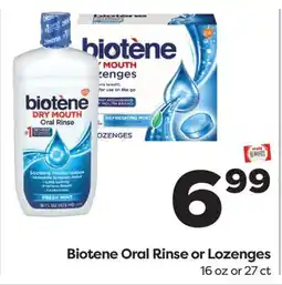 Weis Markets Biotene Oral Rinse or Lozenges offer