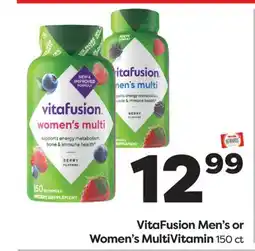 Weis Markets VitaFusion Men's or Women's MultiVitamin offer