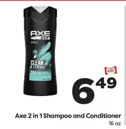 Weis Markets Axe 2 in 1 Shampoo and Conditioner offer