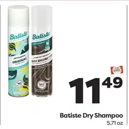 Weis Markets Batiste Dry Shampoo offer