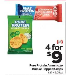 Weis Markets Pure Protein Ammmaze Bars or Popped Crisps offer